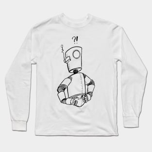 ExclamationRobotBlk Long Sleeve T-Shirt